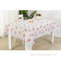 Peva Tablecloth Round PEVA Tablecloth with Lace Edge Supplier